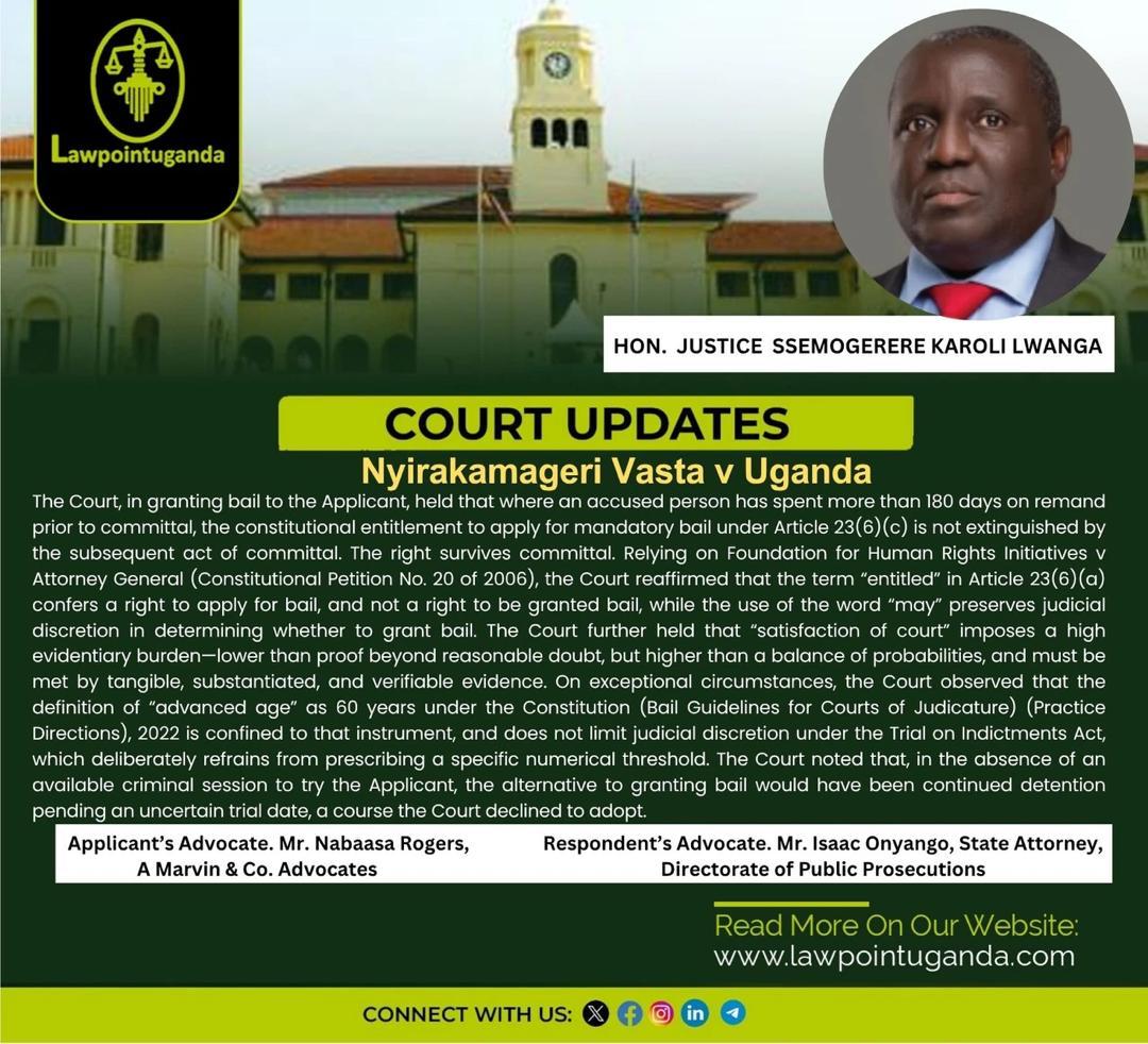 Nyirakamageri Vasta VS Uganda