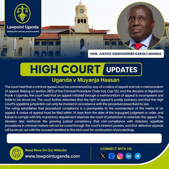 Uganda Vs Muyanja Hassan